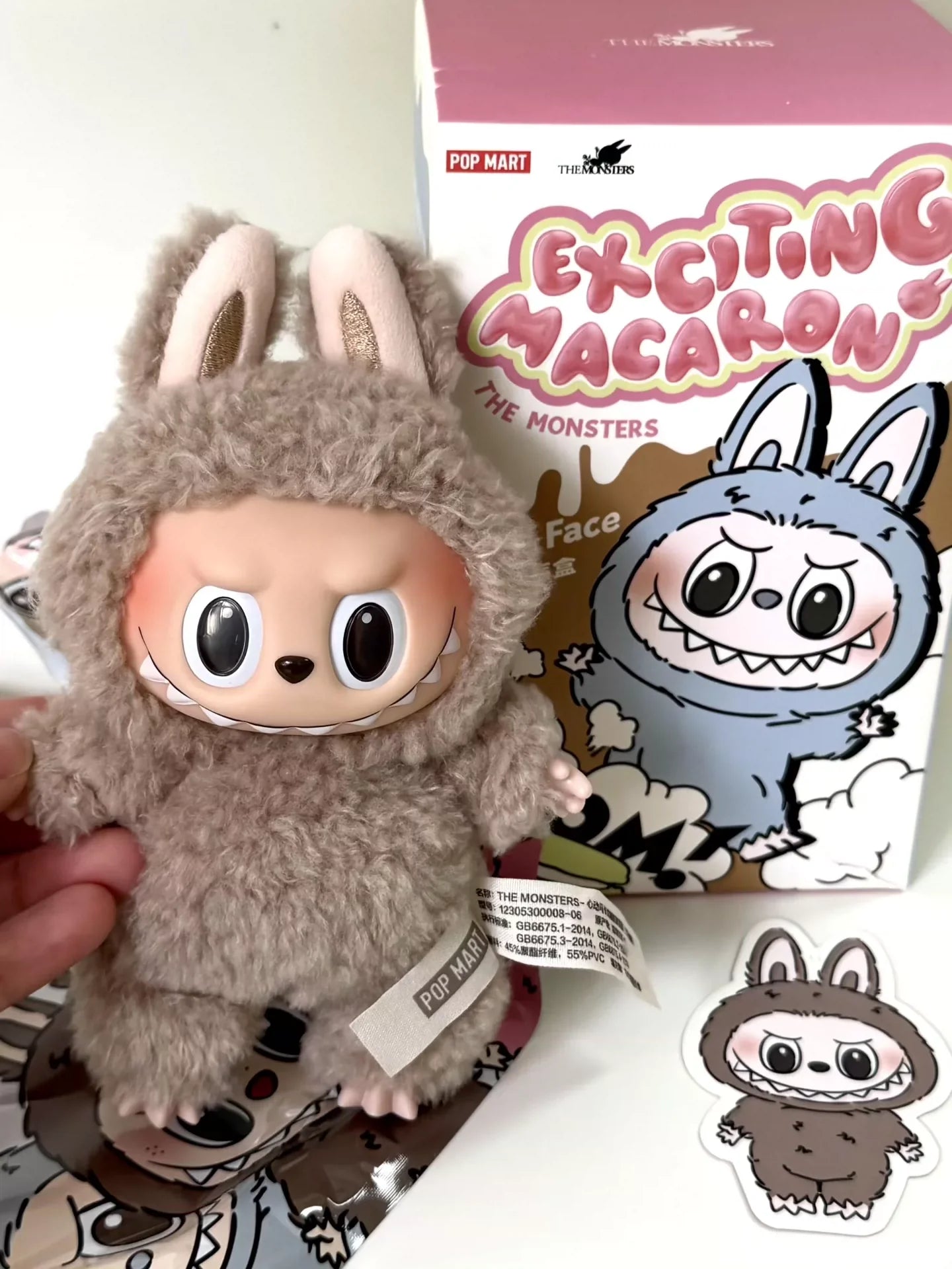 POP MART Toffee Plush Keychain – the Monsters Series Vol. 1 Collectible