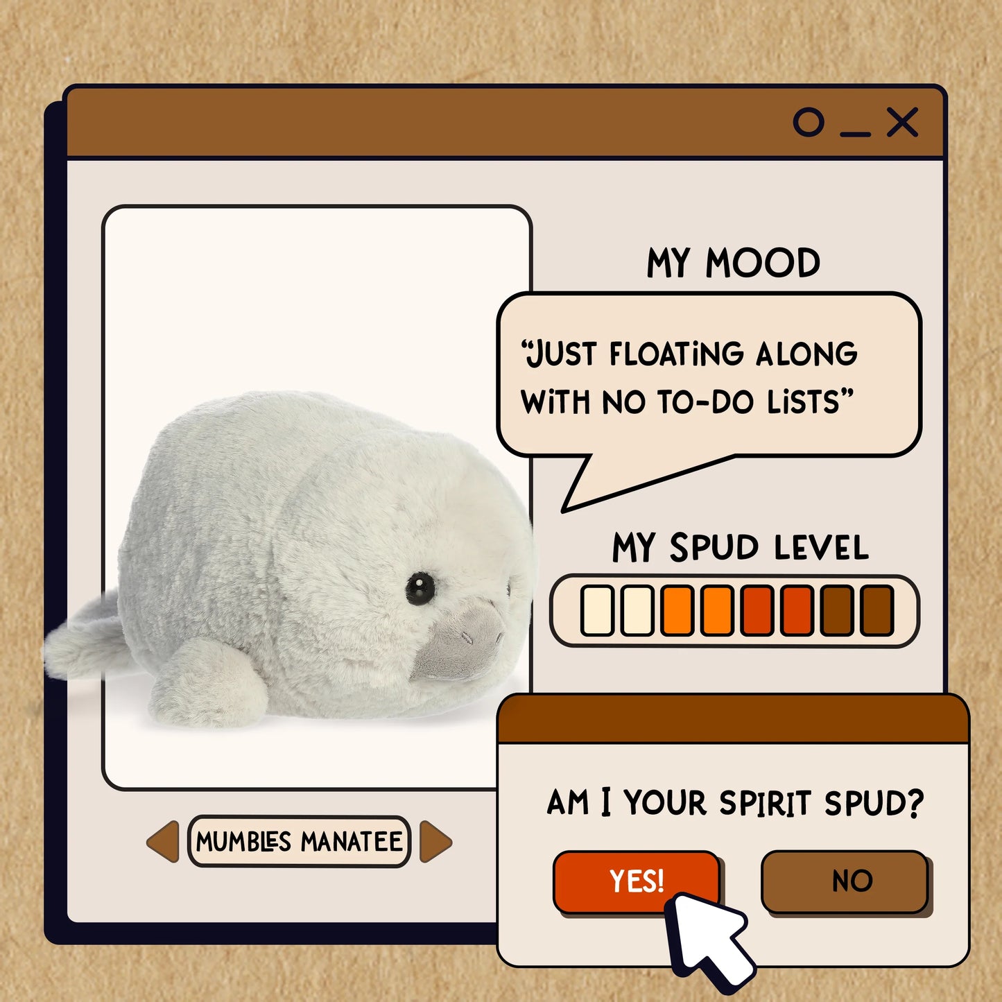- Spudsters™ - 10" Mumbles Manatee™