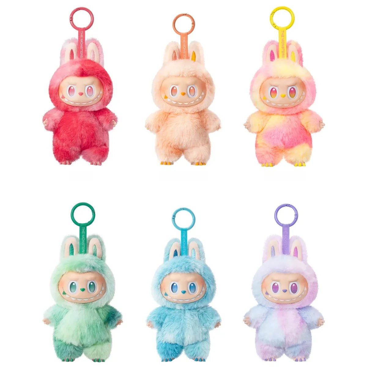 POP MART Energy Series – Full 6-Piece Plush Keychain Set