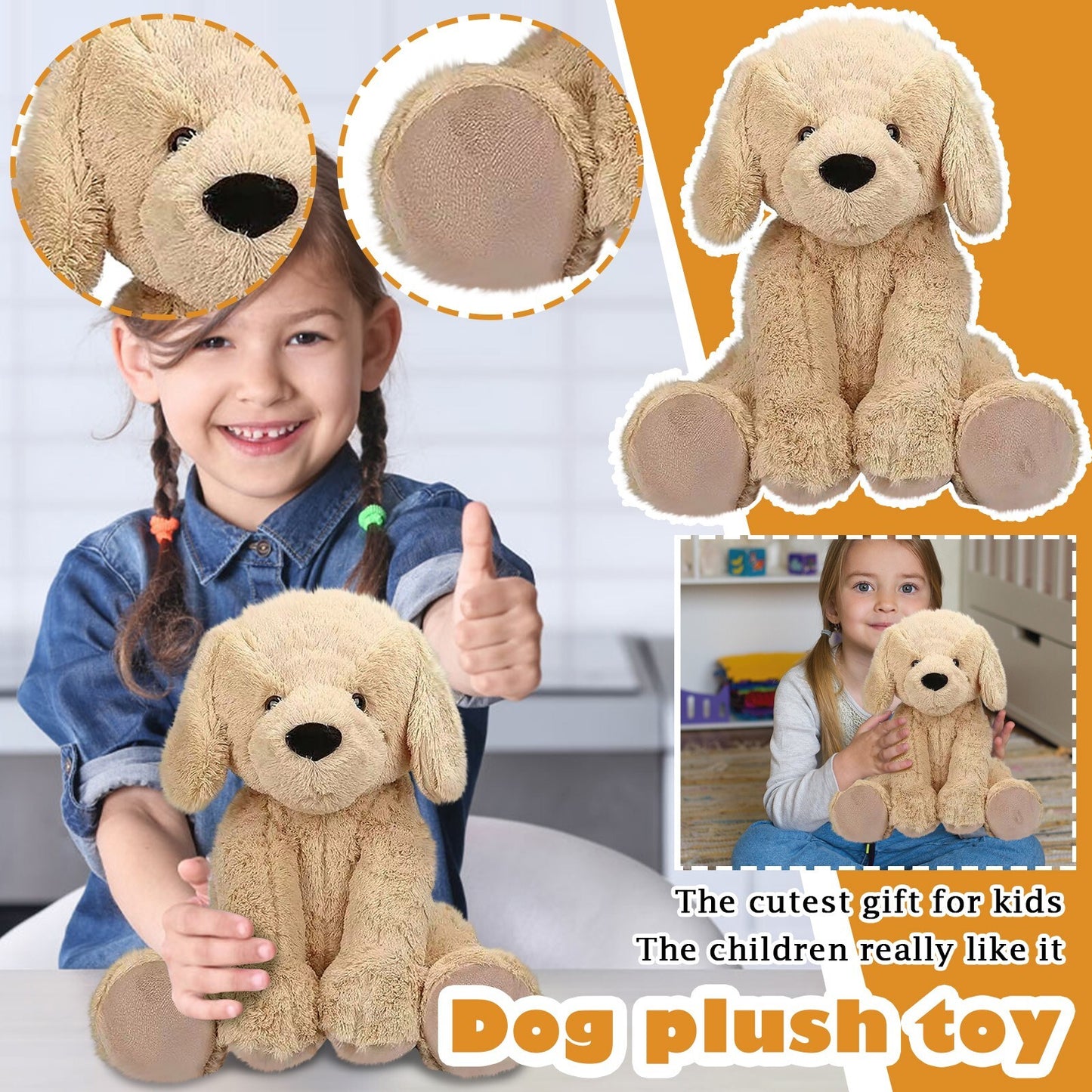 30Cm Jelly Cat Tilly Golden Retriever Plush Doll Stuffed Toy Kids Gift Birthday