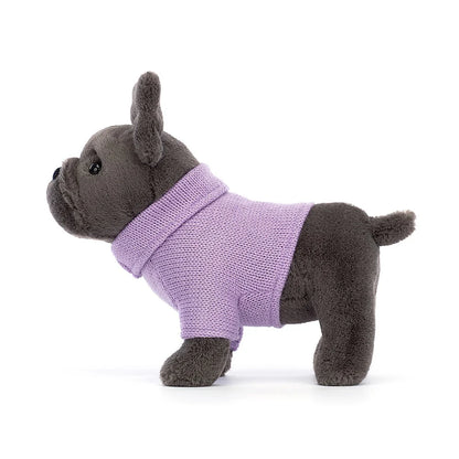 Jellycat Sweater French Bulldog Purple 19Cm
