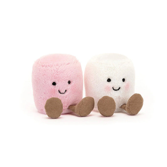 Jellycat Amuseable Pink and White Marshmallows 15Cm