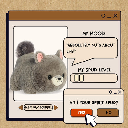 - Spudsters™ - 10" Gabby Gray Squirrel™