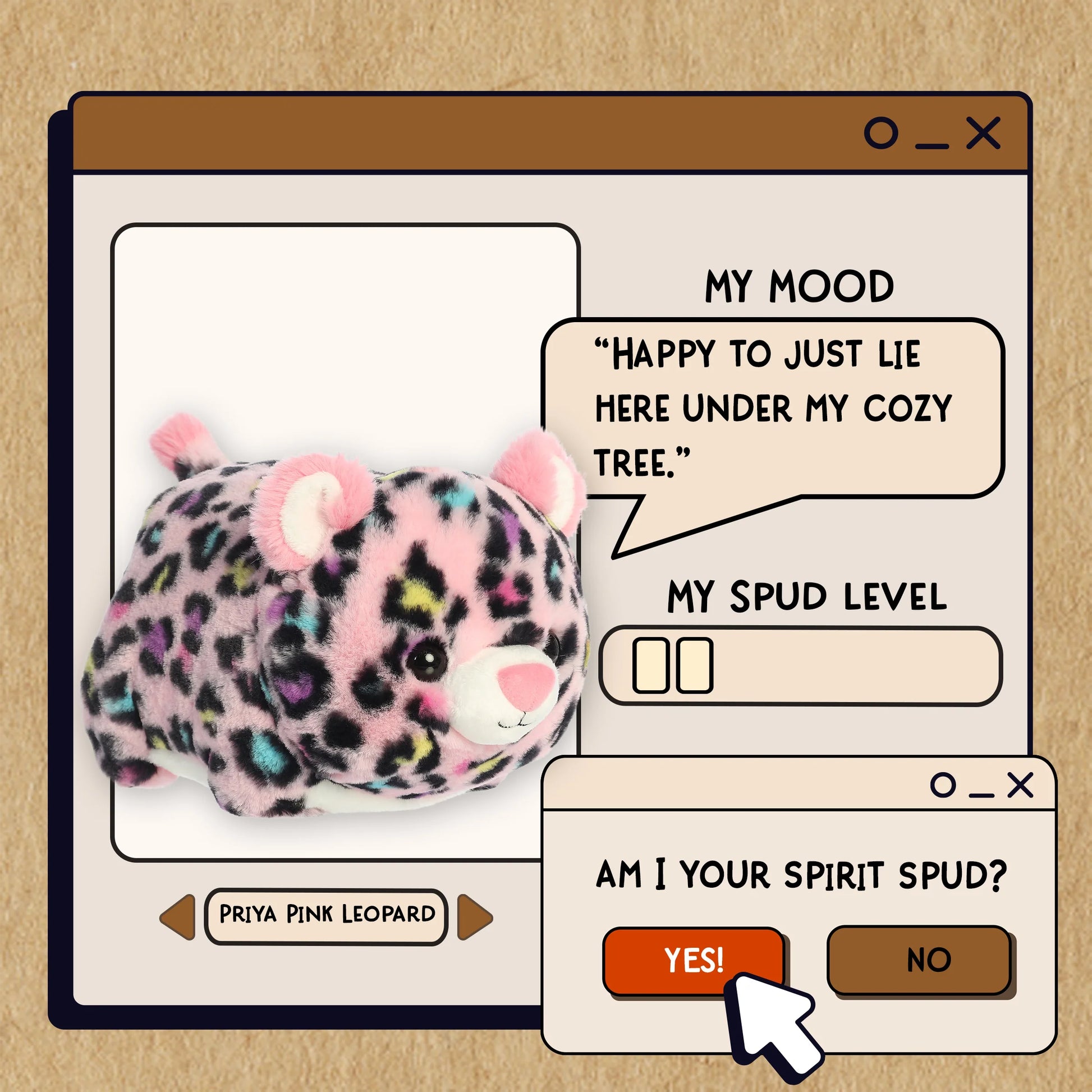 - Spudsters™ - 10" Priya Pink Leopard™