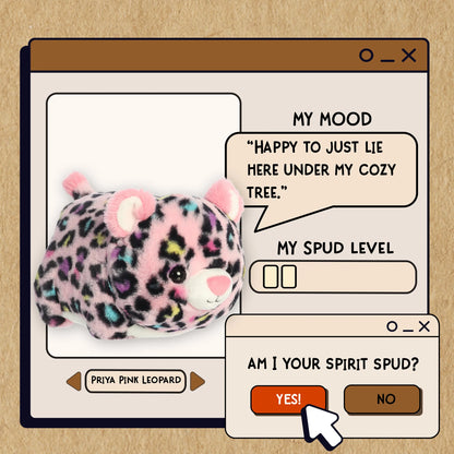 - Spudsters™ - 10" Priya Pink Leopard™